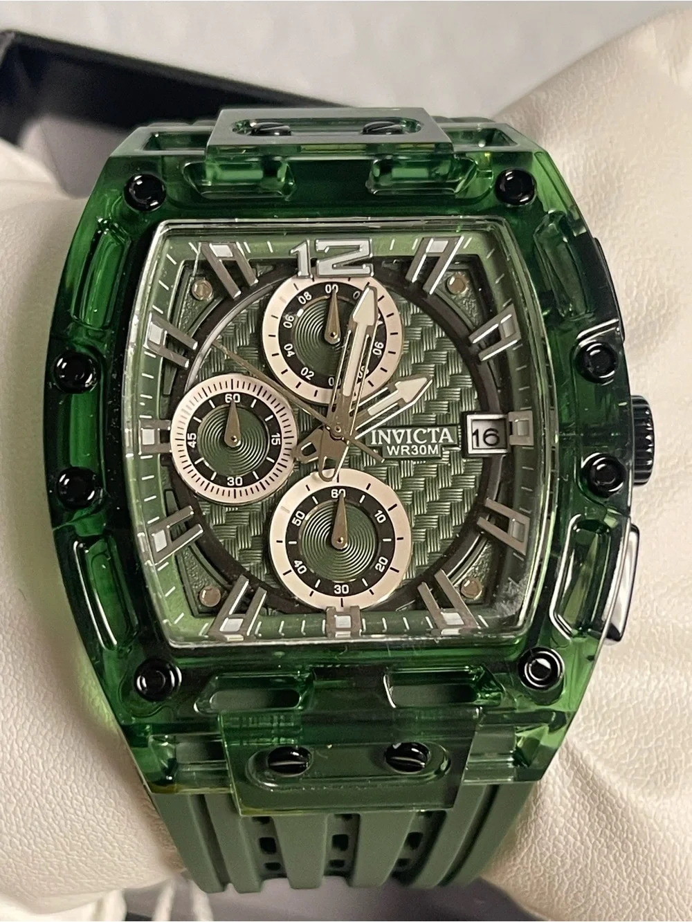 Invicta S1 Rally Men's Watch - 42mm, Green & Silver new